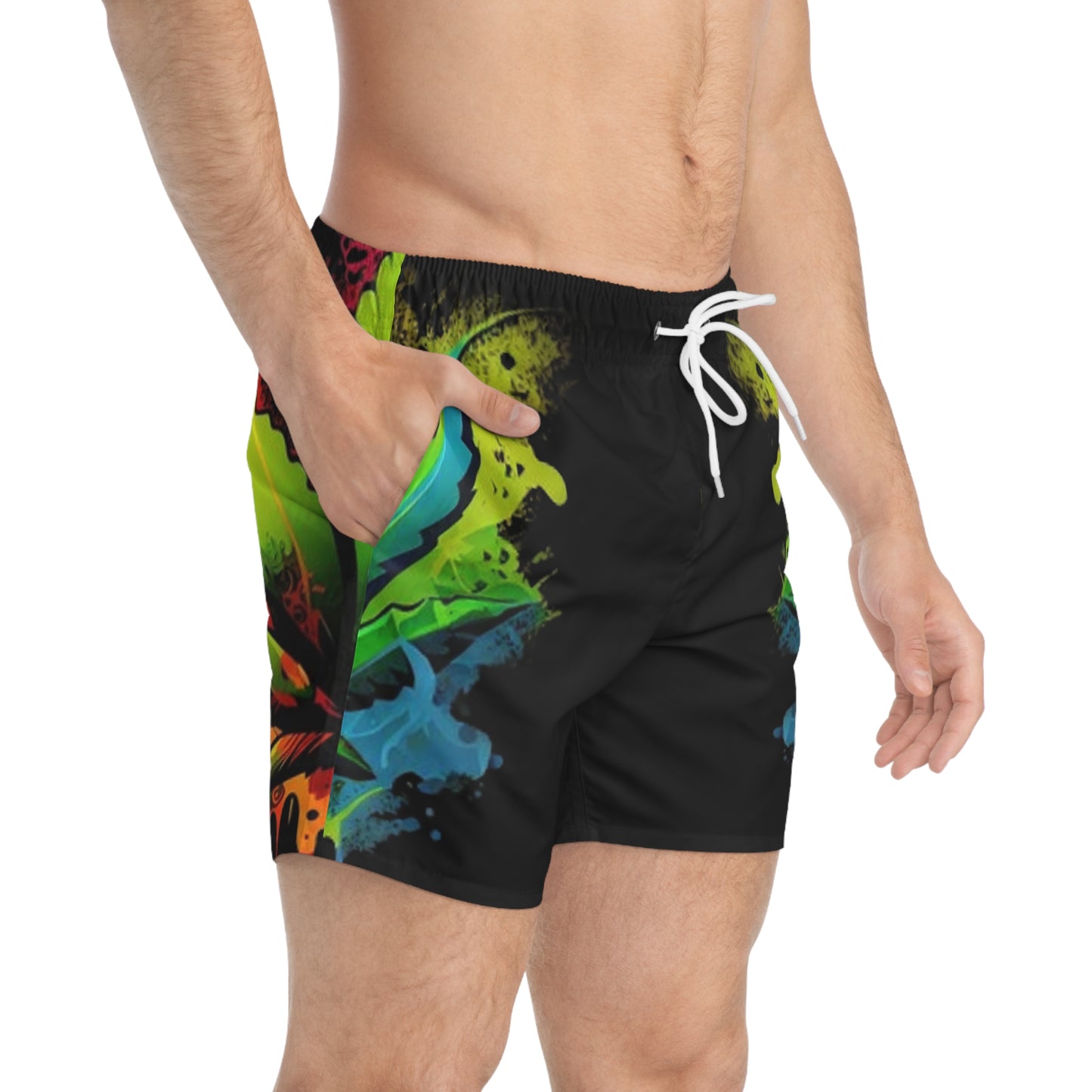 Emerald Leaf Swim Trunks