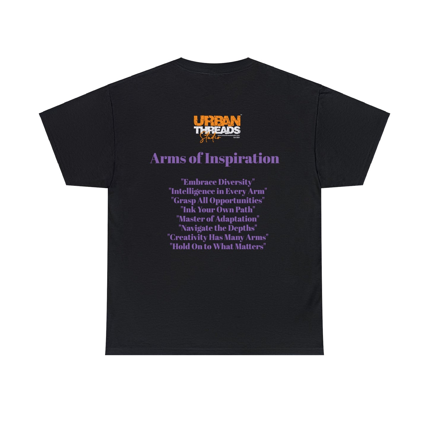 Arms of Inspiration Blk Unisex Heavy Cotton Tee