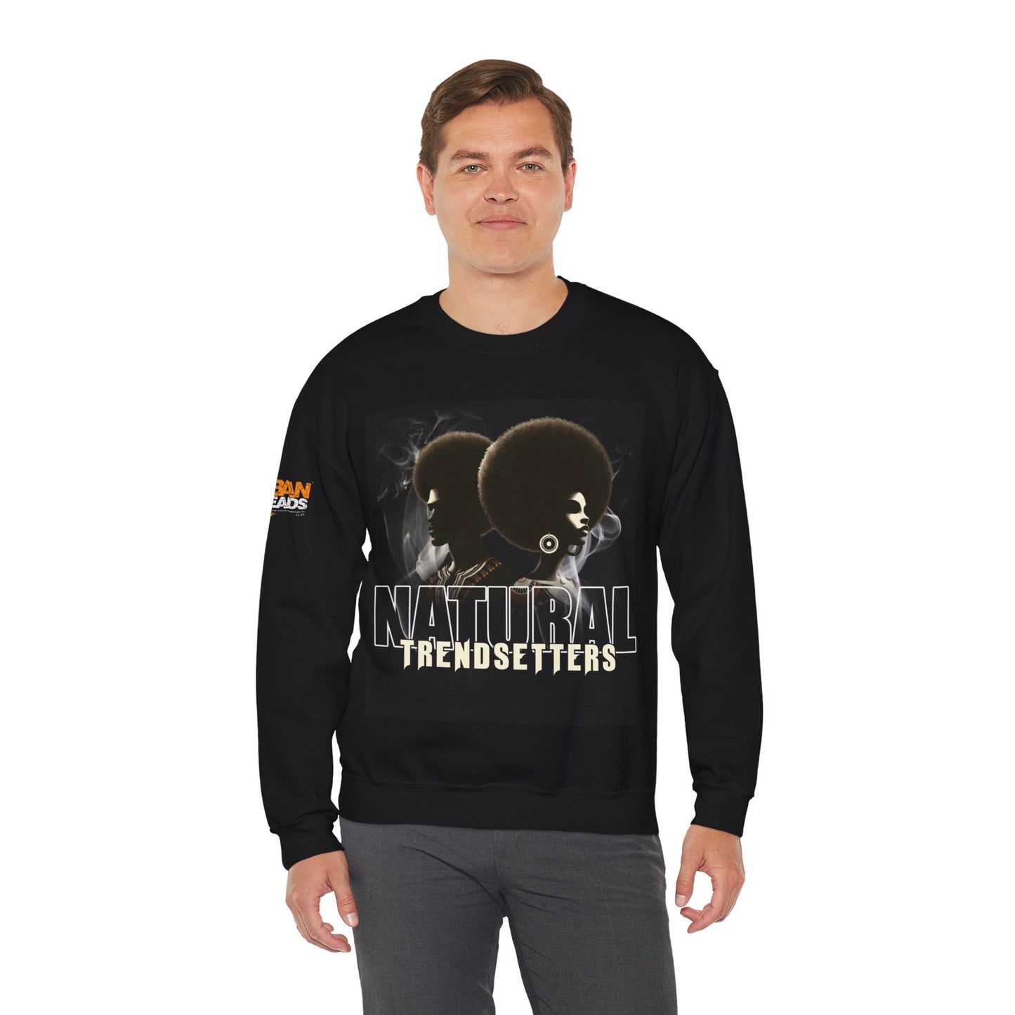 Natural Trendsetters Men Heavy Blend™ Crewneck Sweatshirt