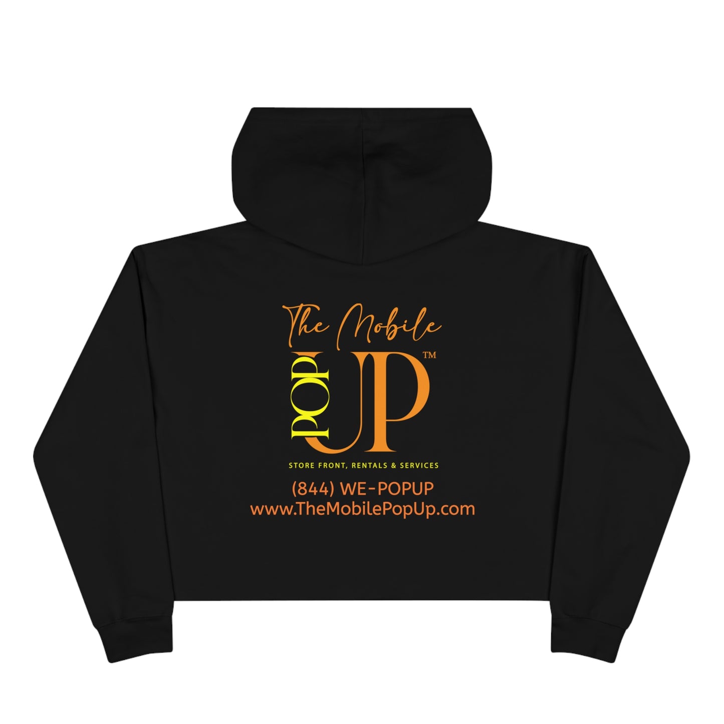 The Mobile Pop Up Crop Hoodie