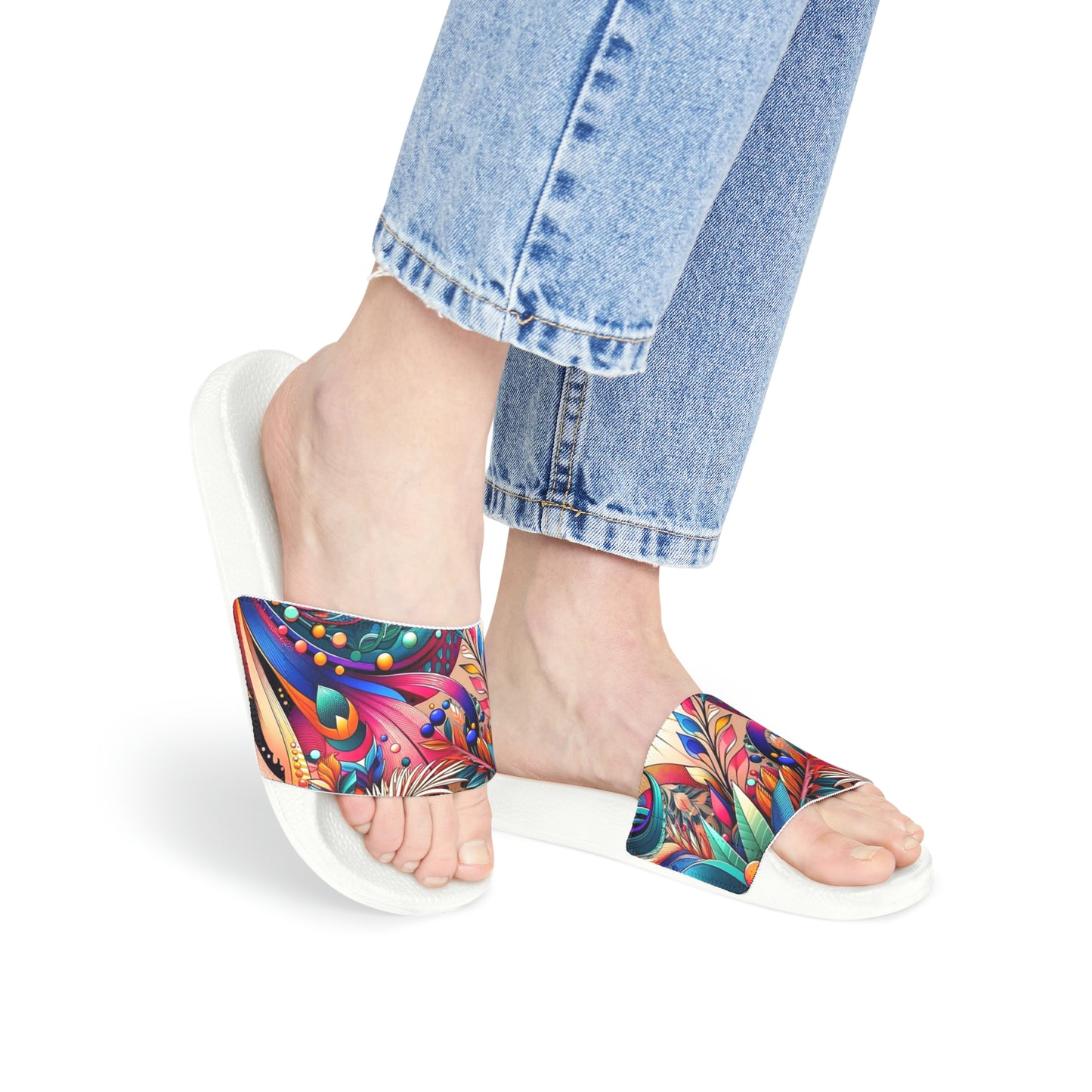 Tropical Dream Women's PU Slide Sandals